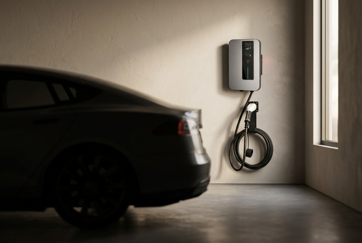 Home EV charger installed by Stewart Electrical Group in Sydney