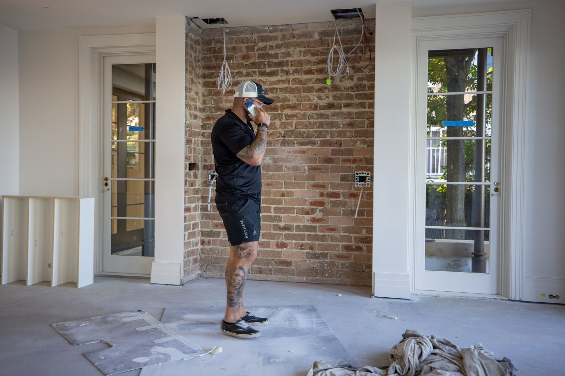 Stewart Electrical Group electrician on site during a home rewire in Kirrawee